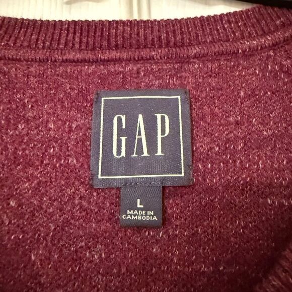 Gap Maroon Burgundy Crewneck Sweater - Picture 3 of 5